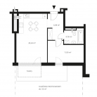 Nowe mieszkanie 12-2362 | 48,29 m2 | 2 Pokoje | 0 Piętro