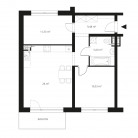 Nowy apartament 13-2415 | 63,44 m2 | 3 Pokoje | 1 Piętro