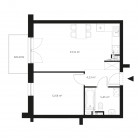 Nowe mieszkanie 13-2416 | 45,52 m2 | 2 Pokoje | 1 Piętro