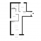 Nowy apartament 13-2417 | 57,67 m2 | 3 Pokoje | 1 Piętro