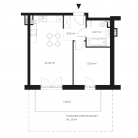Nowe mieszkanie 13-2400 | 44,04 m2 | 2 Pokoje | 0 Piętro