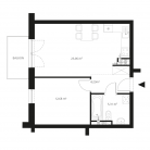 Nowy apartament 13-2429 | 45,28 m2 | 2 Pokoje | 2 Piętro