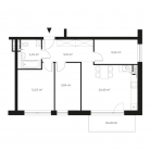 Nowy apartament 13-2433 | 65,86 m2 | 4 Pokoje | 2 Piętro