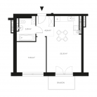 Nowe mieszkanie 13-2438 | 44,00 m2 | 2 Pokoje | 3 Piętro