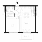 Nowe mieszkanie 13-2452 | 44,17 m2 | 2 Pokoje | 4 Piętro