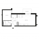Nowe mieszkanie 13-2456 | 48,15 m2 | 2 Pokoje | 4 Piętro
