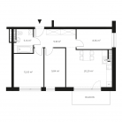 Nowe mieszkanie 13-2458 | 65,55 m2 | 4 Pokoje | 4 Piętro