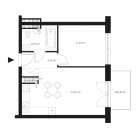 Nowy apartament 13-2459 | 41,73 m2 | 2 Pokoje | 4 Piętro